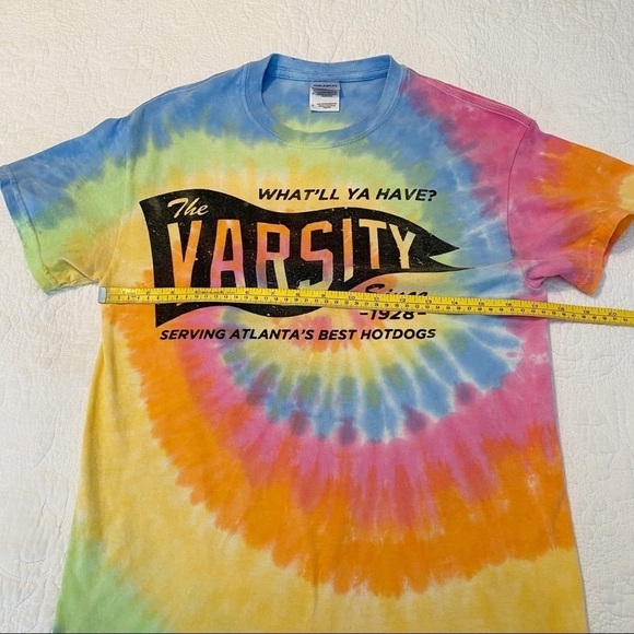 The Varsity Atlanta Tie Dye Tee T Shirt - S - Picture 6 of 8